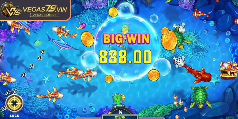 Bắn cá Rùa xanh Vegas79 – Săn Kho Báu Đại Dương Đỉnh Cao 2 Game có hệ sinh vật phong phú