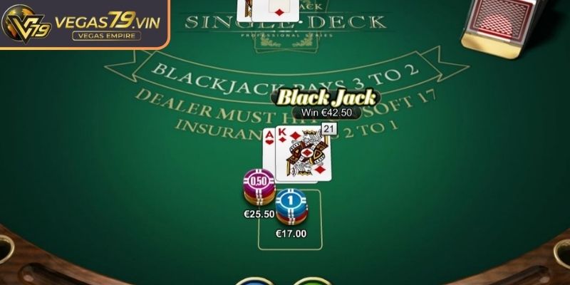 Blackjack Vegas79 Online – Trải Nghiệm Game Sòng Bạc Đỉnh Cao 2 Nắm vững bảng chiến thuật