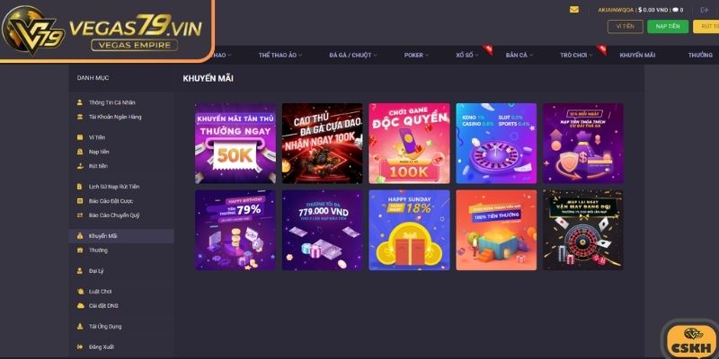 Điều kiện nhận khuyến mãi Vegas79 dành cho thành viên
